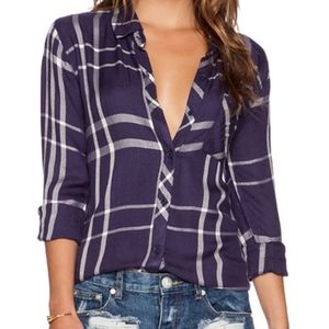 Rails Hunter Plaid Button Down in Blue Plaid